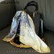 Calznklien silk scarf for women 100% mulberry silk small square scarf 2025 practical high-end birthday gift for mother elder leader [oil painting princess] light luxury high-end gift box