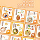 Anjijia Children's Day Panda Restaurant Board Game Toys for Children 3-6 Years Aged Digital Enlightenment Response Training Puzzle Men Panda Restaurant Full Board Game Children's Day Birthday Gifts
