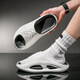 L'étudiant du Minghuitong College porte des pantoufles à la mode à l'extérieur pour les sandales de noix de coco de célébrités Internet pour hommes eva couple féminin de support d'été [A699] Orange blanc 36-37 (les chaussures sont une taille plus petite)