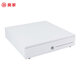 Aojia cash box with lock cashier box cashier box black and white box thickened silver receiver three-speed lock smart cash box universal money box money box