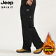 Jeep Spirit Jeep Trabajo Pantalones de algodón puro para hombres Pantalones casuales de primavera y verano Pantalones heterosexuales de los hombres transpirables y mayores pantalones de papá ancianos NHHS-9902 Verde militar [agregando terciopelo] M [Sugerir 110-130Jin [Jin equivale a 0.5 kg]]]