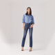 Levi's李维斯冰酷系列25年春季新款女士724高腰修身直筒牛仔长裤