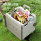 Made in Jingdong, Juneng installed folding shopping cart, supermarket trolley, tool cart, outdoor hand trailer, 45L four-wheel