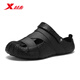 
XTEP (XTEP) sports slippers men's hole shoes men's summer sandals wearing thick-soled sandals for men A043 black 42-43