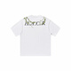Nanyuexi hart und grausamer amerikanischer Alphabet Pflanze Blume rundes Hals schweres kurzärztes T-Shirt für Männer und Frauen Sommer S1048# Schwarz One Size L. L.