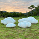 Customized outdoor simulation fiberglass cloud sculpture garden landscape sales office creative decoration lawn square sketch style 14110*100*55