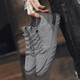 
Fashion men's shoes Korean casual shoes old Beijing canvas shoes fisherman shoes lazy people stomp flat shoes W838 gray 41
