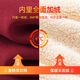 雪中飞雪中飞2024年新款女士羊驼绒连卫休闲慵懒舒适居家时尚简约保暖 酒红色15736F XS 155/80A