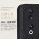 豪丫荣耀90GT直屏版手机壳翻盖Honor90Pro镜头全包荣耀90前搭磁吸扣软硅胶套防摔保护仿真牛皮 荣耀90(REA-AN00) 黑灰复古皮纹