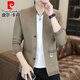 Pierre Cardin Strickjacke Pullover Männer Mode gestrickte Jacke Männer neue Mode Wollgestricke Pullover Top Männer Khaki M.