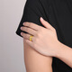 Saturday blessing gold ring men's wealth ring pure gold 999 birthday gift price AA011382 live mouth No. 16 about 5.62g