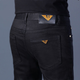2024 Jeans d'automne et d'hiver pour hommes Slim Elastic Petits pieds polyvalents pantalon haut de gamme décontracté K683 noir 28 2 pieds 1