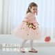 David Bella children's sweater dress spring and autumn baby girl sweet skirt mesh princess dress