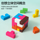 Sangetian (Sangty) Tetris Puzzle Building Block Children's Puzzle Early Education Intelligence Jungen und Mädchen Spielzeug Pie Board Jigsaw Cube 192-Eltern-Kind-Interaktion)