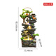 MPPMCK Großer Bodenstockgier fließender Wasserbrunnen Wohnzimmer Büro Büro Feng Shui Wheal Wealth Dekoration Bergkreislauf-Waterscape Ornament 9902s klein 70 cm