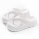 She enjoys flip flops for women wearing thick sole stomp and foot-sliding on the outside and beach shoes TQ723 Black 36/37