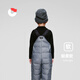 Nanny Goose baby adjustable down overalls for boys and girls warm trousers down pants winter jumpsuit NG2704 elephant gray 130
