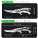 Kitchen scissors household stainless steel all-steel strong chicken bone scissors multi-functional fish cutting scissors meat vegetable scissors barbecue scissors strong scissors (aluminum alloy handle)
