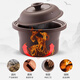 SPOUNR Genuine Subo fully automatic electric stew pot ceramic soup casserole household porridge artifact multi-functional purple casserole 4.5L black purple clay fast and slow stew model reservation heat preservation