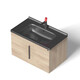 XMSJ Baño personalizado Integrado Cerámica Cuenca Fregadero de baño Baño Cuenca Unicasa Cuenca Cuenca Cuenca Cuenca GP-1150 (Cuenca de gabinete blanco