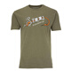 SIMMS summer round neck T-shirt short-sleeved cultural shirt Luye fishing clothes fly outdoor casual tops American 24 models 14101 Gray S (size is too big and two sizes)