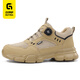 Guyisa (Guyisa) Zapatos de protección del trabajo de trabajo para la cabeza de acero de acero resistente al verano de los hombres transpirables para los hombres.