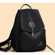 Kangaroo Damens Bag Reisetasche Rucksack für Frauen 2025 Neue Mode koreanische Mode Fashion Einfacher Oxford -Stoff Casual Mutter Rucksack 699 Schwarz klein