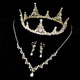 Shijun (shijun) cristal retro europeo y americano corona corona tiara novia atmosférica súper hada vestida de novia corona velo boda corona dorada caja de regalo rosa