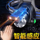 OQD头灯强光超长续航2024新款公牛超亮充电头戴式户外变焦远射夜钓鱼 无感应9900w 待机续航100小时 内