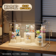 OLA XIANG blind box display rack storage transparent dust-proof figure toy building block display cabinet Bubble Mart labubu display box