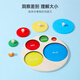 Sangetian (Sangty) Geometrische Form handkennzeichnender Brett-Puzzle Montessori Frühschulspielzeug Panel Kinderkognitive Paarung Babybaum Bausteine ​​3-Loch-Geometrische Kognitive Board