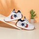Baby Kleinkindschuhe 2025 Frühlings- und Herbststil-Jungenfunktionsschuhe Anti-Kollision Babyschuhe für Frauen Weiche Sohle Kinderschuhe 1-3 Jahre alt 831 Hidden Blue/Weiß [Doppel-Netz atmungsaktiv] 25 Die innere Länge der Schuhe beträgt ca. 15,8 cm