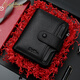 Jinlilai Wallet Herren High-End Echtes Leder Business Multi-Card Short Card Pack Certificate Brand Brand-Geschenkbox Chinesische Festival Geschenkbox Geschenkbox + Geschenktüte vertikaler Top Cowhide