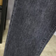 2025 Father élastique élastique à quatre saisons jeans épais jeans mascules petits pieds pantalon harem cordon de crampon pantalon papa 2362 gris noir 38 (recommandé 185-210jin [Jin est égal à 0,5 kg]))