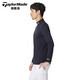 
Taylormade TaylorMay Golf Clothing Men's 2025 New Spring and Autumn Windproof Warm Golf Top Long Sleeve Base Shirt M13118 White XL