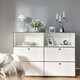 
XMSJ custom-made medieval USM module combination side cabinet stainless steel TV cabinet modern simple ins storage cabinet household use TV cabinet 9227*35*35