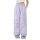 Yoyo One (Yoyo One) Cool und coole Mädchenhosen Frühling und Herbst 2025 Neues Kindererstattungstammerhose Frühling lila Weitbeinhosen 15265 Lila + 15265 Grün 120 120 cm