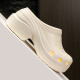 
She enjoys her enjoys hole shoes women's beach shoes sandals thick sole high heels outside slippers TQ698 white 35/36