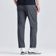 Tuoluzer cool and quick dry pants for men's summer outdoor casual sports pants stretch breathable straight pants gray L