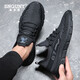 Snguny High-End Light Luxury Brand Casual Schuhe für Männer neue atmungsaktive Sport-Laufschuhe für Männer weiche alleinige Netzschuhe für Männer schwarz 9889 38