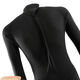 He Jiagong .5mm long-sleeved warm wetsuit for men, one-piece sun protection and waterproof female snorkeling suit, surfing cold-proof swimming wetsuit, classic one-piece black S size 80-95Jin Jin is equal to 0.5 kg