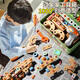 
Toys Agents Team Children's Educational Toys Boy Screw Simulation Repair Toolbox Electric Drill 3-6 Years Old [Set] Red Shopping Cart + Hamburger Set