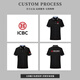 Huicai Shirt High-End-Arbeitskleidung Kurzärmelte Polo-Hemd Custom Sommer Company Corporate Team Kleidungsstück Revers Kulturhemd T-Shirt Frauen [A-High-End-Stil] SRX-HD-6621 Black XL