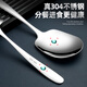 GEEGO304 stainless steel spoon, male spoon, serving spoon, communal spoon, eating spoon, large soup spoon, serving spoon, colander, soup spoon, 304 stainless steel serving spoon (widened and deepened)