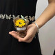 迷你口袋见面小花束玫瑰向日葵永生花仿真花伴手礼生日女神节礼物 小花束-棕色+粉玫瑰 1支