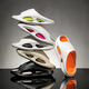 L'étudiant du Minghuitong College porte des pantoufles à la mode à l'extérieur pour les sandales de noix de coco de célébrités Internet pour hommes eva couple féminin de support d'été [A699] Orange blanc 36-37 (les chaussures sont une taille plus petite)