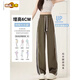 
First-diameter island green cotton wide-leg pants for women for summer 2025 high waist drooping casual narrow version slimming sports straight pants 687# Island green [extra-long version] S [recommended 90Jin [Jin equals 0.5 kg] below]