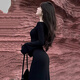 Junyao black fishtail skirt dress women's skirt autumn new high-end hip-hugging skirt French evening dress tight pure lust Bu Bu Shenglian long-sleeved slim fishtail skirt S Recommended 110Jin Jin is equal to within 0.5 kg