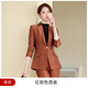 Purple striped blazer women's long-sleeved high-end host professional suit temperament suit formal manager work clothes gold suit + pants L (recommended 100-110 Jin Jin equals 0.5 kg)