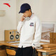 Anta (ANTA) skateboard culture men and women same elastic dynamic technology 25-year autumn round neck sweatshirt pullover C3892 gray flower gray-3 3XL